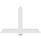 Ekena Millwork Eugene Architectural Grade PVC Gable Bracket, 60"W x 40"H x 2"D x 6"F, 16/12 Pitch GBP060X40X0206EUG00 - alternate 5